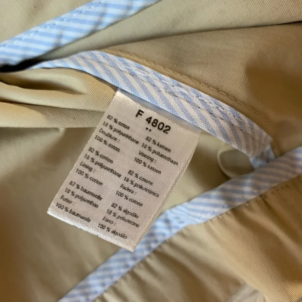 Lacoste Women’s Short Trench Coat size 36 - Picture 6 of 8